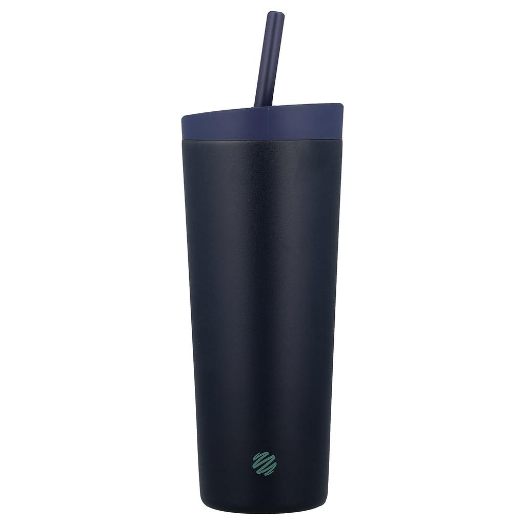 Blender Bottle Shaker 2-in-1 Tumbler, Midnight, 710ml (24oz)