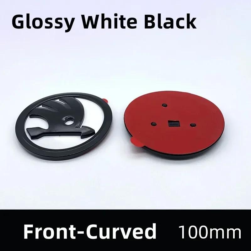 2025 Новый 100 мм ABS Автомобильная Передняя Эмблема Задний Значок Багажника Наклейка для Skoda Fabia 1 2 A7 Octavia RS Superb Rapid Yeti Karoq Авто Аксессуары