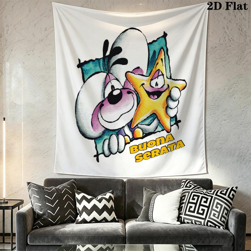 diddl Wall Tapestry Aesthetic Wall Hanging Printed Fabric Blanket Decorative Tapestries for Bedroom Living Room Home Decor