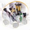 6 Slot Makeup Brush Holder Clear Desk Organizer Lipstick Case Eyeliners Display for