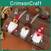 Claus Santa Cartoon Felt And Fork Covers For Christmas Room Decoration