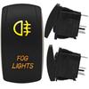 2 Pcs Fog Light Switch 12-24V On/Off, LED Latching Button