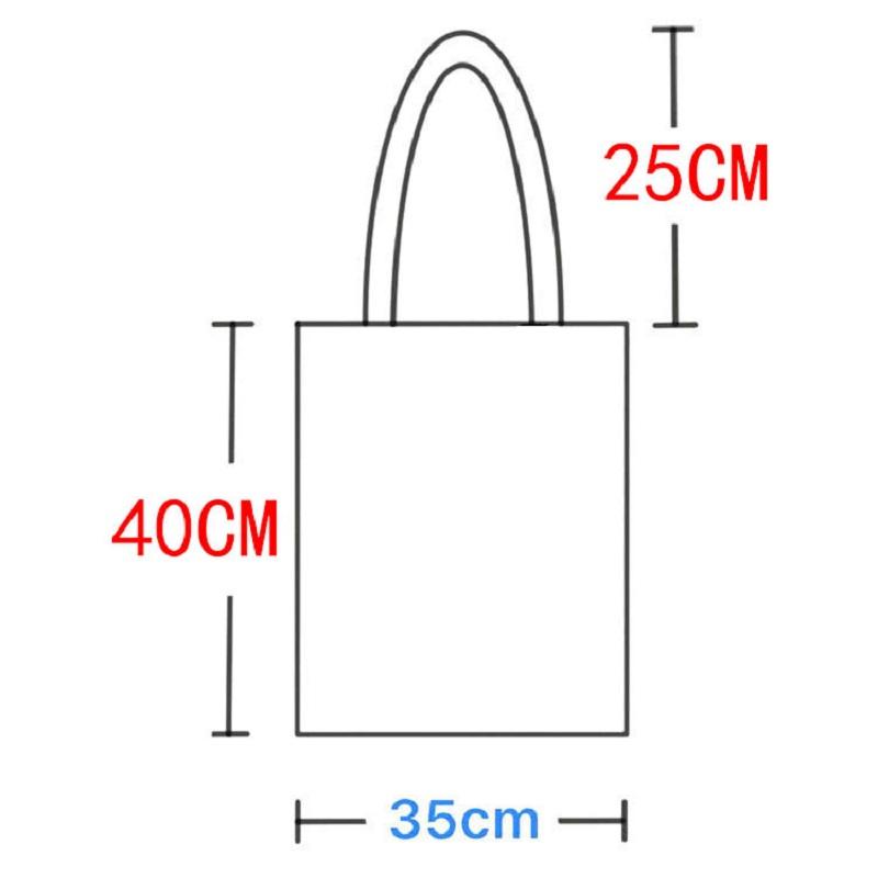 Harajuku винтажная холщовая сумка с забавным мультяшным аниме-принтом Ulzzang Shopper женская сумка на плечо Kawaii сумка большой вместимости Y2K Bag