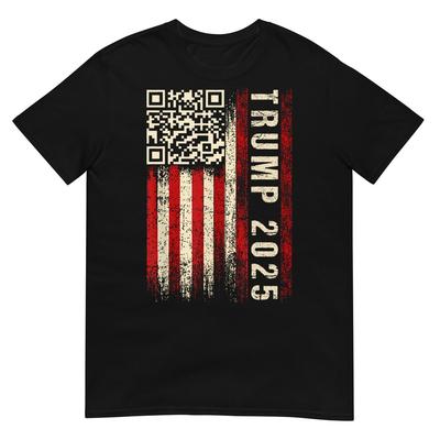 Смешная QR-код Дональд Трамп танцующий 4745 код видео Футболка