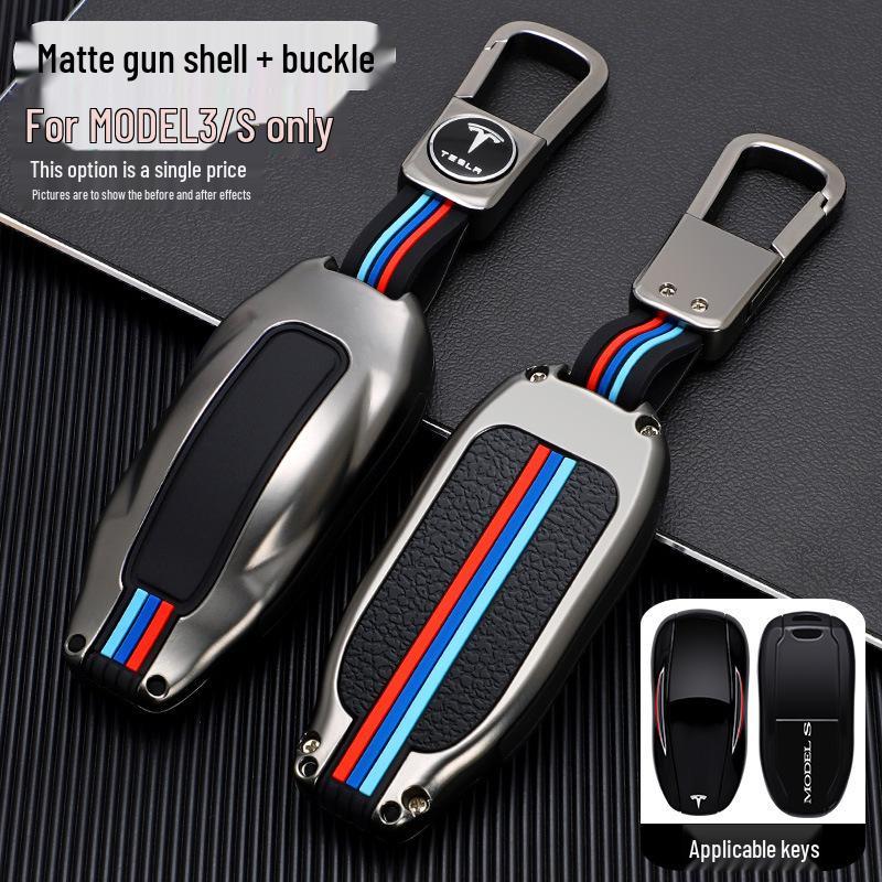 Tesla Model S, X, 3 Key Fob Case Cover - Car Key Shell Buckle Special