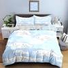 Clouds cartoon rabbits Bedding Duvet cover sets Duvet covers Pillowcases gifts (1 * Duvet Cover 2 * Pillowcases, without duvet insert)