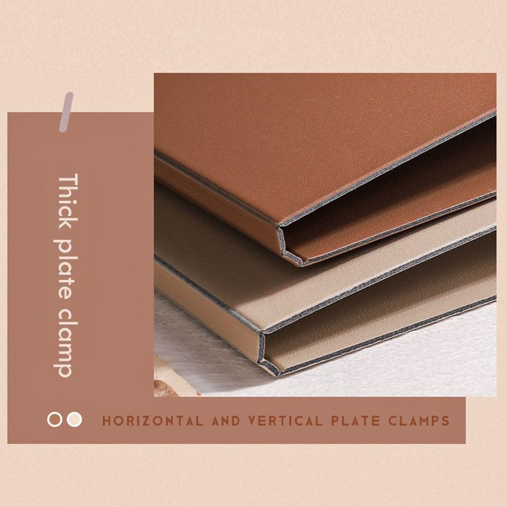 with Metal clip A4 File Folder Dual-use Writing Pad Fashion Test Paper Storage Organizer Office
