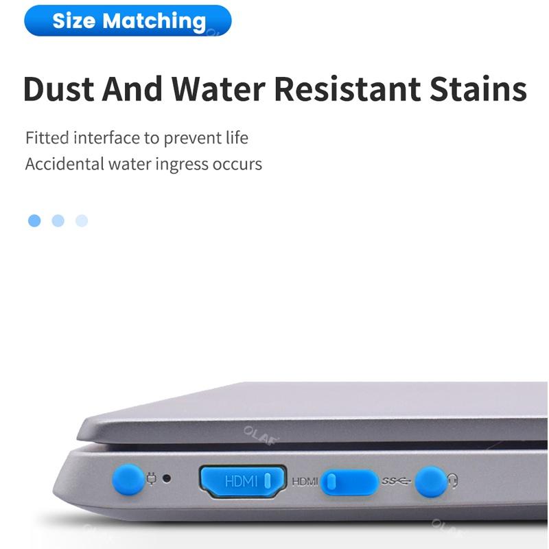 FONKEN 16pcs/set Anti-dust Plug Notebook Dustproof Stopper Laptop Universal USB Silicone Dust Plug Computer Interface Waterproof Cover