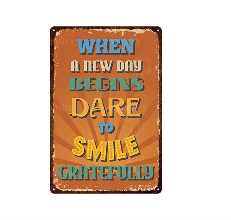 Clear Family Rules Vintage Tin Painting Inspirational Sentence Metal Signs Plaque Wall Decor Poster Home Decoration Accessories