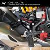 MotHeart Защита пятки задней педали мотоцикла для Z900 2017-2024 Z900SE 2022-2024 Прочная защитная пластина Z900 z900se Запчасти (красный)