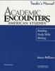 The Academic Encounters: American Studies Teacher's Manual : Reading, Study Skills, and Writing Book