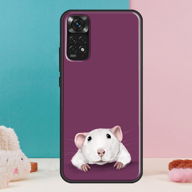 Mouse Rat Case For Xiaomi Redmi Note 13 12 Pro 14 11 9 10 9S 10S 11S 12S Redmi 14C 13C 10C 12C Cover