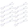 Uxcell Thin Open End 12mm X 13mm Metric Double Open End Chrome Mirror High Carbon Thin Wrenches for Home Machine 10 Pieces Wrenches, Wrenches, Plated,