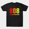 Мужская черная футболка с принтом Tr 808 Легендарный электронный драм-машина из 80-х Печать на трансферной бумаге без вырезания Хлопковая футболка