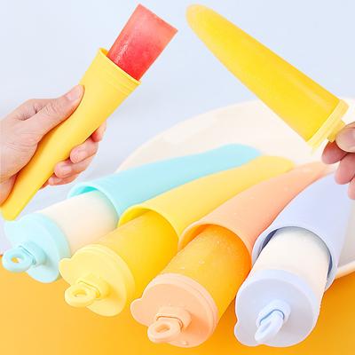 Popsicles Многоразовый силиконовый ледяной аппарат для мороженого DIY с крышкой