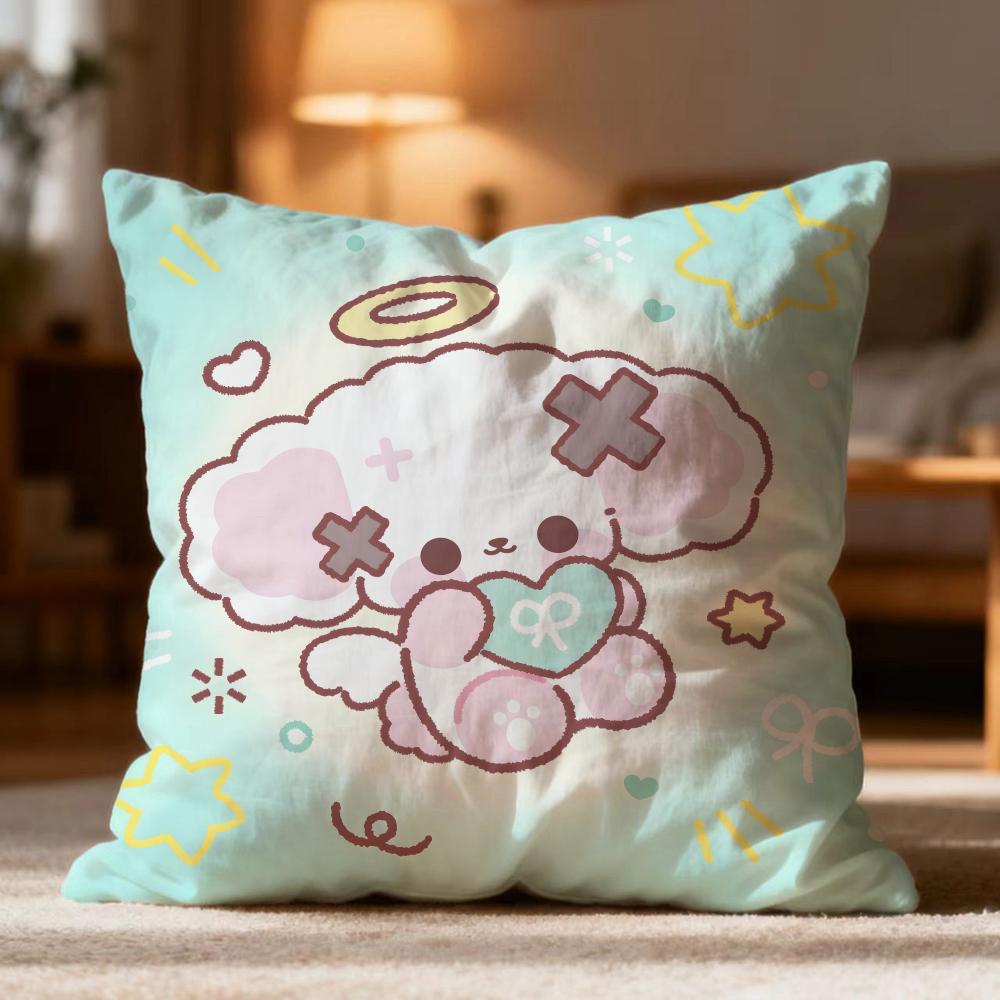 Hot NNonoe Cushion Cover Soft Washable Pillow Case Multi-Scene for Couch Bed Travel Office Use