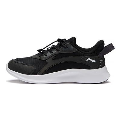 Li Ning Детские Ling Yue 2.0 Удобные Нескользящие Амортизирующие Износостойкие Повседневные Кроссовки Детские Повседневные Кроссовки Черные YKCS128-1