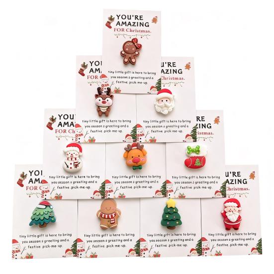 10 Pcs Christmas Pocket Hug Gifts Mini Holiday Souvenir Token with Heartwarming Cards Employee Appreciation Gifts for Coworker Employee Family Friends
