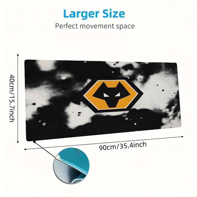 Wolves FC Color Mouse Pad Large Gaming Table Cushion Non-slip Laptop Tablet Big Mousepad XXL Mat Mini PC Playmat With Lock edge