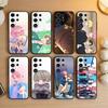 Чехол для телефона W-Tamon's B-Side для Samsung S26,S25,S24,S23,S22,S21,S20,Ultra,Plus,FE Черный мягкий чехол