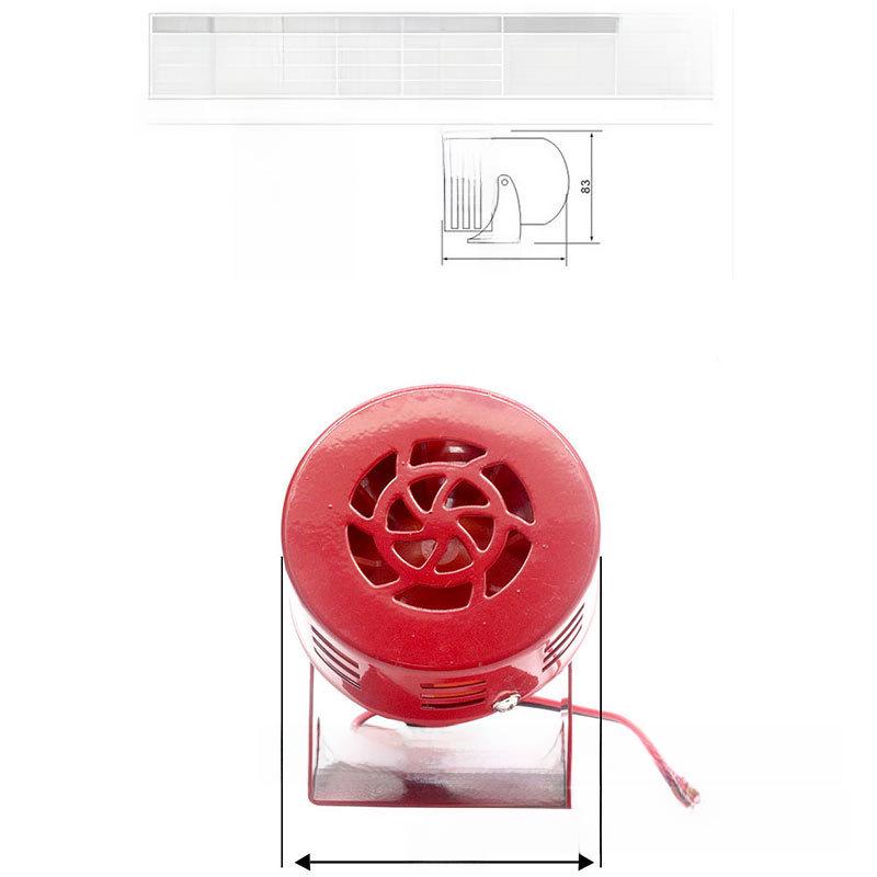 Taibang MS190 Мини Мотор Сигнал (Винт ветра) Золотой корпус зуммера, 12В/24В/220В, красный