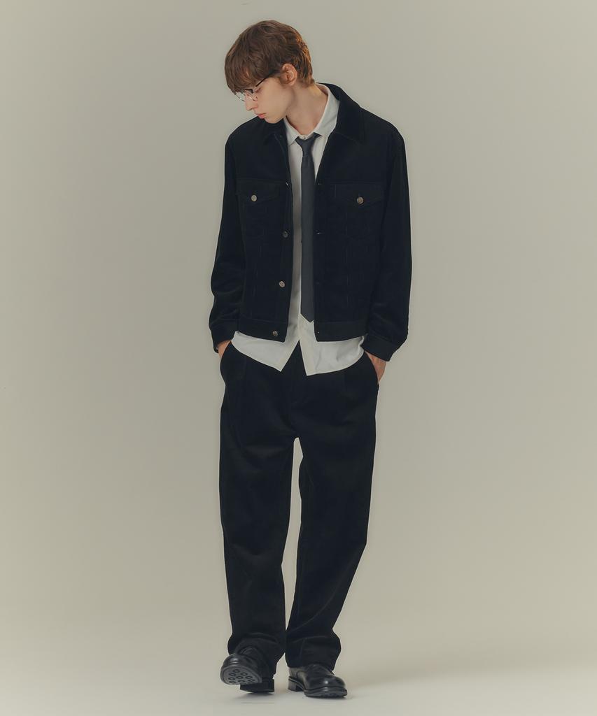 MINDBRIDGE Relaxed Fit Single-Pleat Corduroy Pants - 2 Colors