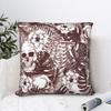 Halloween Tropical Vintage Jungle Skull Pillow Case Cushion Cover Vintage Decor Pillowcase for Car