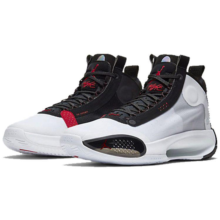 Air Jordan 34 PF Chicago Men Sneakers White University-Red Black BQ3381-100