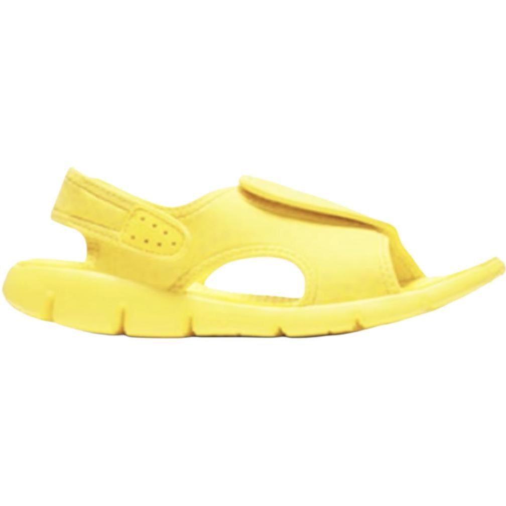 Nike Sunray Adjust 4 Удобные Мягкие Низкие Ходунки Детская Обувь Желтый 386519-701