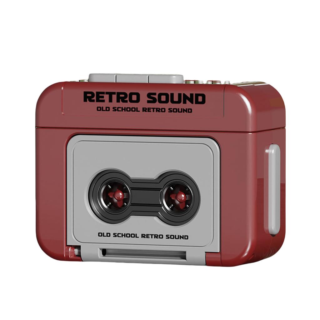 Мини Винтажный Кассетный Плеер Портативный Музыкальный Диктофон Музыкальный Плеер Брелок Крепление Записываемая Музыкальная Шкатулка Подвески