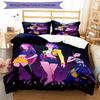 KPOP Hunter 3pcs Bedding Set Duvet Cover Closure Includes 1 Duvet Cover & 2 Pillowcases for All Seasons Bedroom Home Dorm Decor