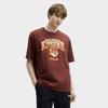 New FILA x Maison Kitsune Little Fox T Shirt Unisex Terracotta Red Brown F11U529102FBN