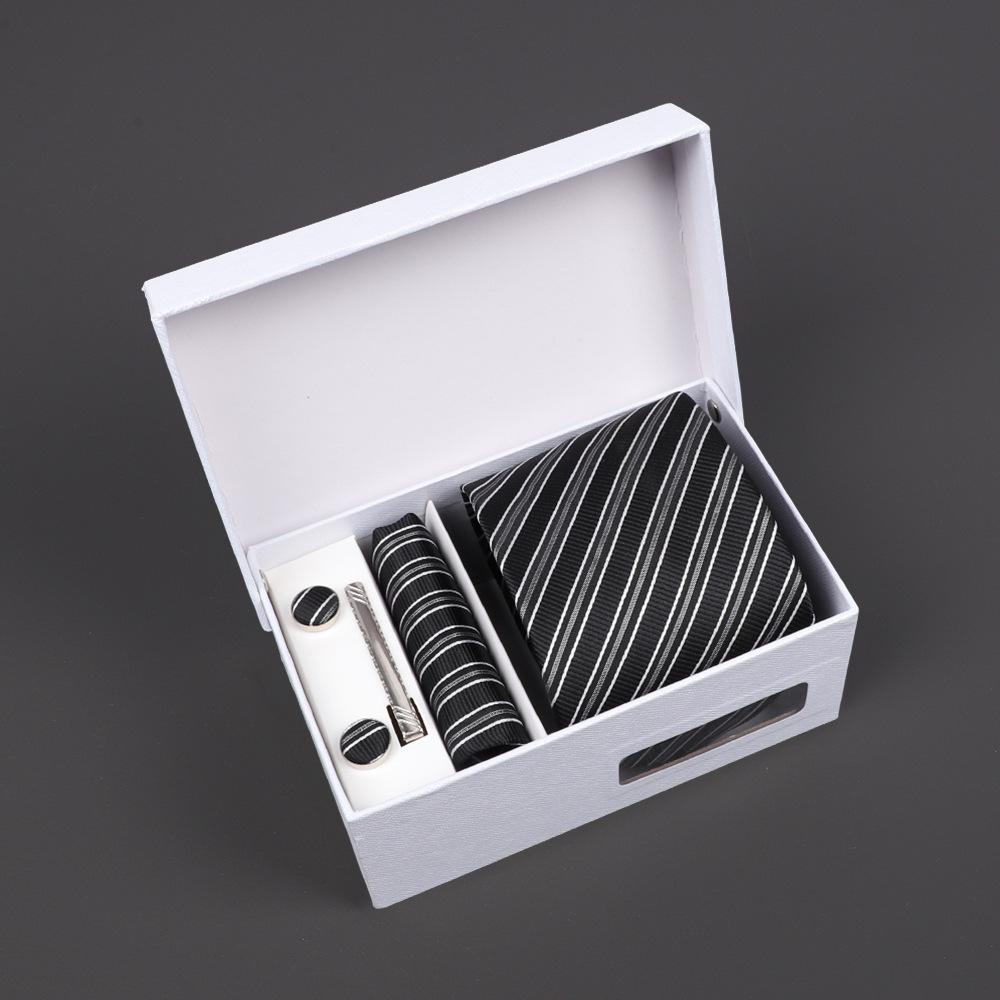 2025 Men'S Tie Premium Gift Box Jacquard Embroidered Tie Tie Logo Making