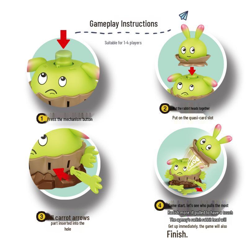 Настоящие растения против. Зомби Двойной Кролик Редис Игрушка-каталка - Новинка Интерактивный Розыгрыш для Мальчиков