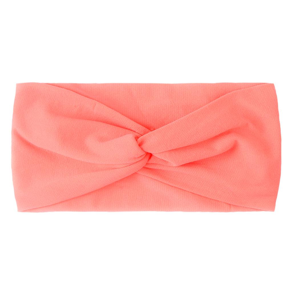 Children's Solid Color Knotted Nylon Headbands: 28 Colors Available