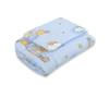 Baby bedding set with filling, 2 pieces, 75x100cm NEWBORN - blue teddy bears in clouds