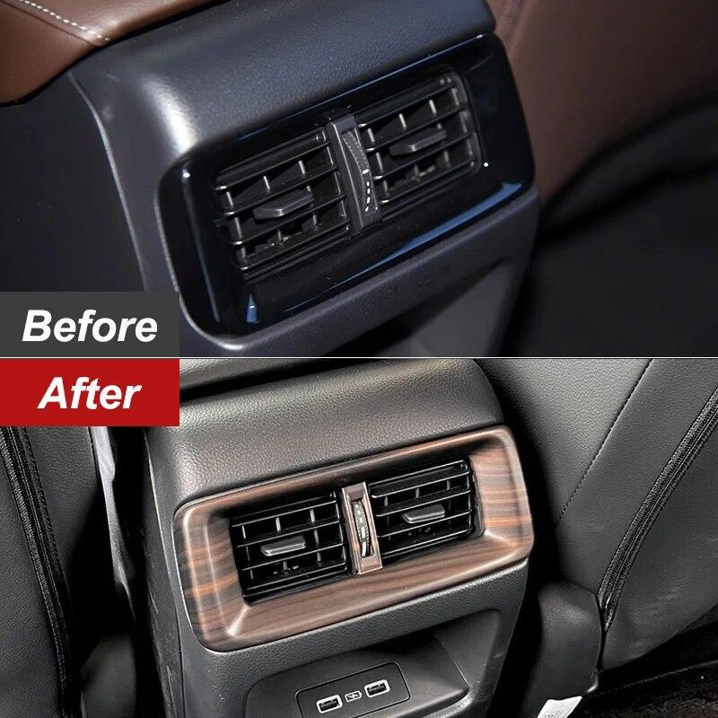 Задняя крышка вентиляционного отверстия для кондиционера, накладка, наклейка для Honda CR-V CRV 2023, ABS, аксессуары для стайлинга автомобилей