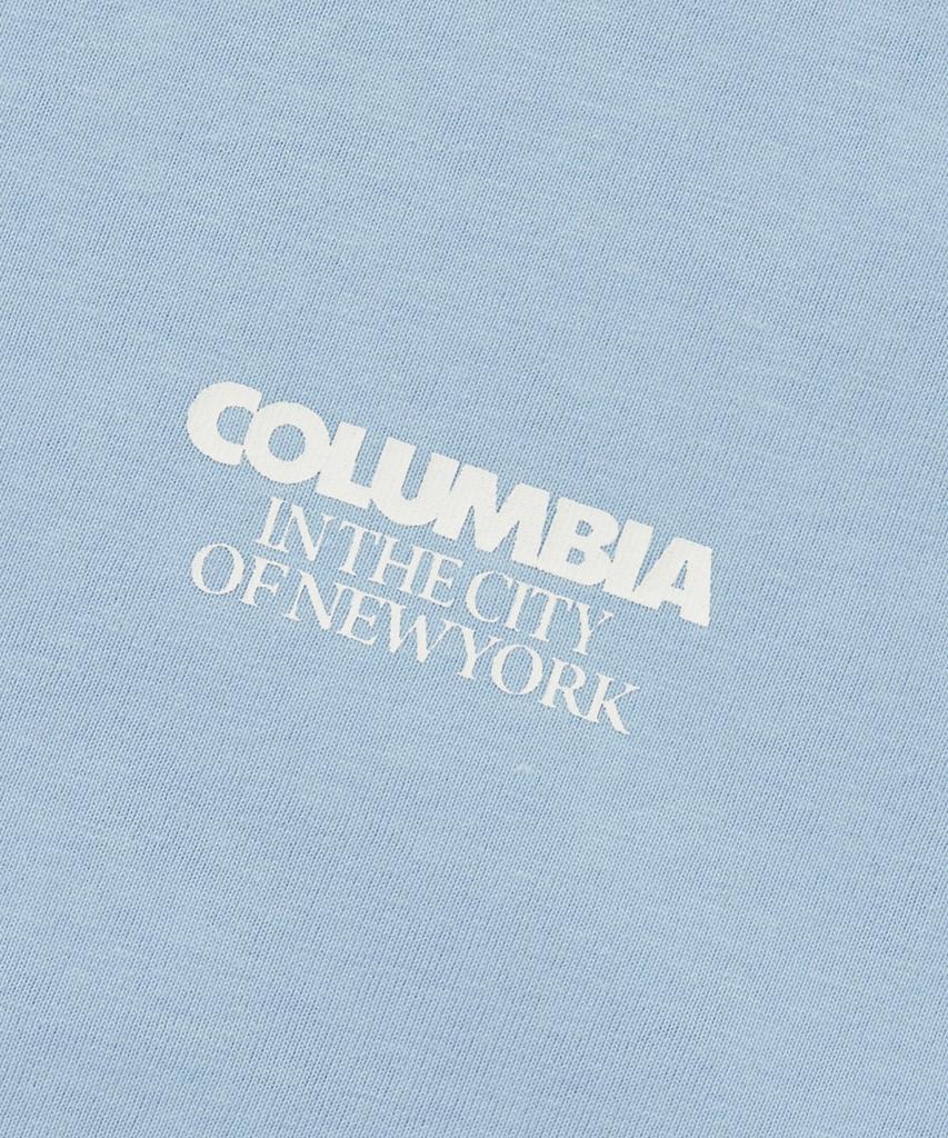 COLUMBIA UNIVERSITY Back Logo S/S T-Shirts_Light Blue