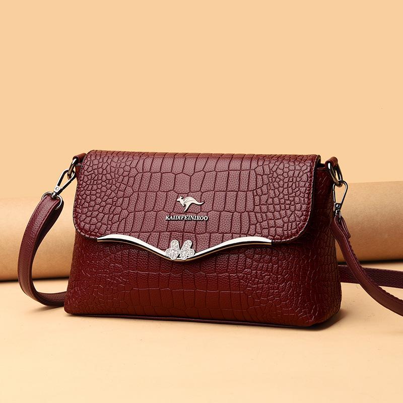 Сумка через плечо Модная сумка с принтом крокодила Маленькая квадратная сумка Mom Bag