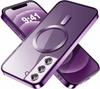 Case for Samsung Galaxy S22, Electro MagSafe, purple + Glass screen protector