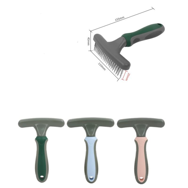 Расческа для собак с двойными зубьями, щетка для собак, расчески из нержавеющей стали для собак, распутывание колтунов, щетка для груминга питомцев, расческа для кошек, расчески для собак, товары для питомцев