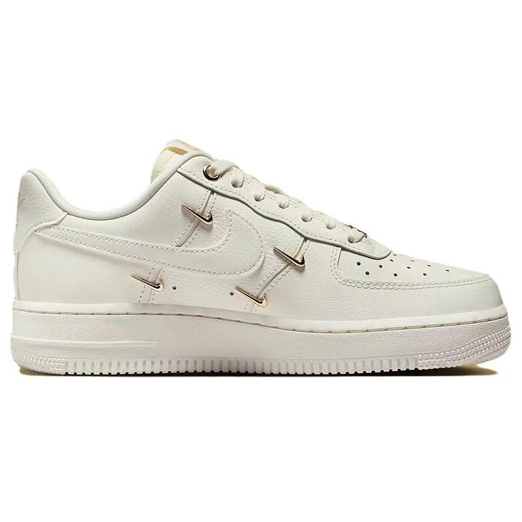 Nike Air Force 1 Slip Resistant Impact Resistance Quick Dry Low top Skateboard Shoes Women's White Blue FV3654-111(Team366- )