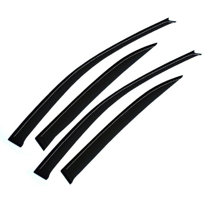 4 шт. наружных темных дымчатых солнцезащитных/дождевых козырька для передних и задних окон с клейкой лентой для Toyota Corolla 03-08 годов