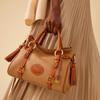 Vintage Color Clash Handbag Crossbody Bag Women's Bags