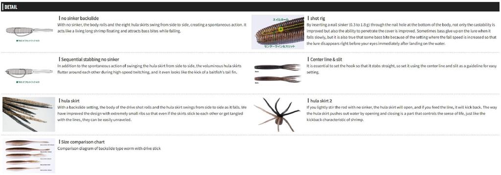 OSP Soft Lure Dolive Shot 4 Inches TW-215 (2525)