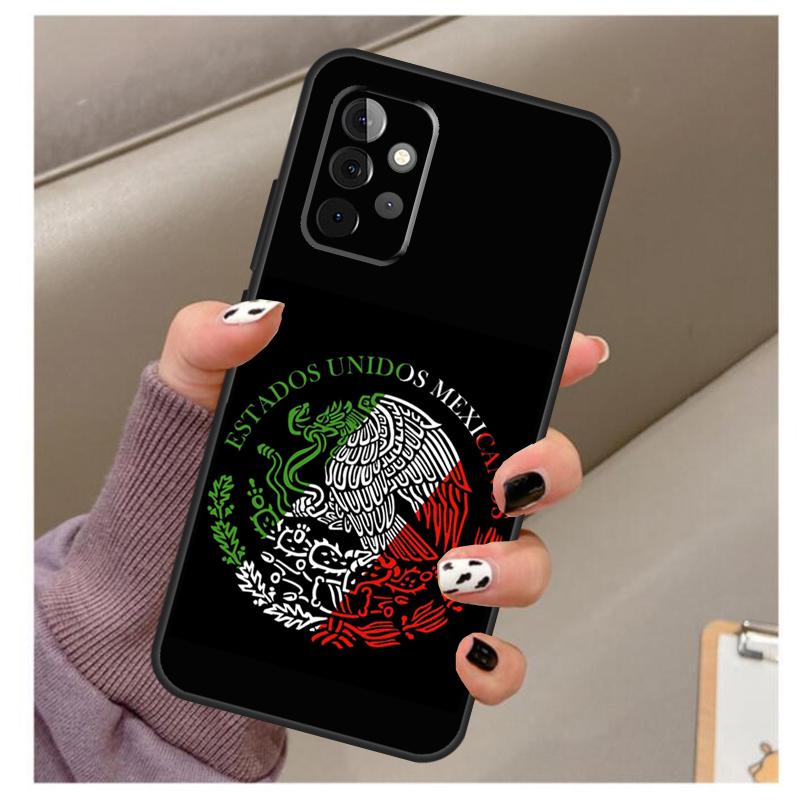 Mexican Pride Eagle Flag Case For Samsung Galaxy A54 A34 A24 A14 A53 A33 A23 A13 A52 A32 A22 A12 A71 A51 A15 A25