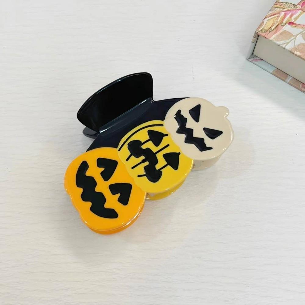 Ghost Halloween Shark Clip Waterproof Acetic Acid Hair Claw Pumpkin Shark Clip  Travel