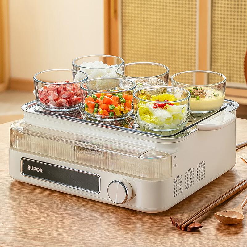 Стеклянная пароварка и микроволновая печь Genasi High Borosilicate с крышкой