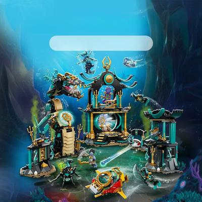 812 шт. Бесконечный морской храм 4 в 1 строительные блоки A8115 для детей игрушечные кирпичики для детей