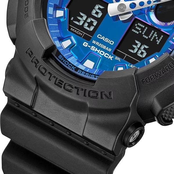 Casio Мужские часы G-SHOCK GA-100FL-1AJF [G-SHOCK Flame inside Series] Круглые часы из черной смолы